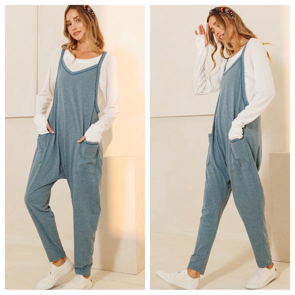 16 Boho Most Fabulous Sleeveless Solid Harem Jumpsuit